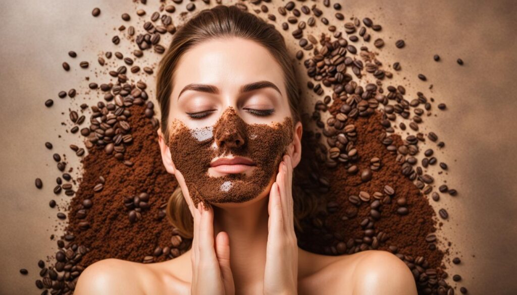 peeling z kawy na twarz