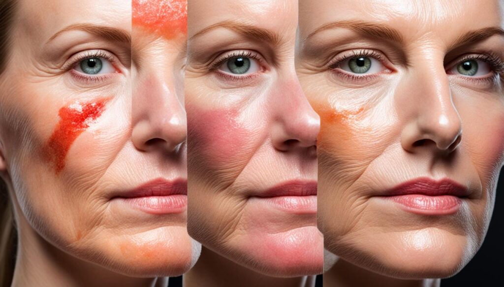 skutki uboczne peelingu